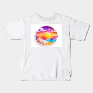 Summer vibrant design Kids T-Shirt